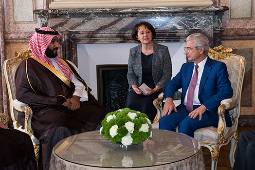 Entretien avec le ministre de la défense du Royaume d'Arabie Saoudite