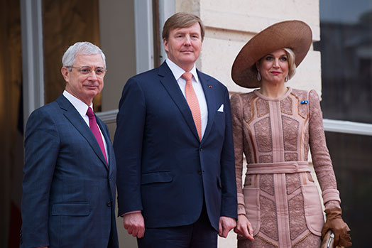 Entretien avec Leurs Majestés le Roi Willem-Alexander et la Reine Maxima des Pays-Bas