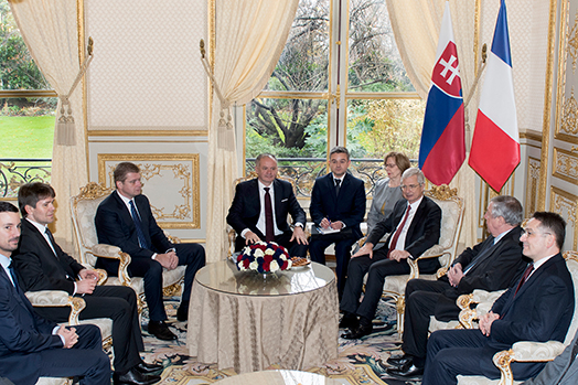 Entretien avec M. Andrej Kiska, Président de la République Slovaque