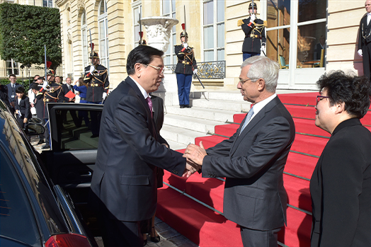 Entretien avec M. Zhang Dejiang, Président de l'Assemblée populaire de Chine 