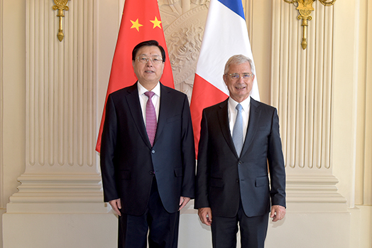 Entretien avec M. Zhang Dejiang, Président de l'Assemblée populaire de Chine 