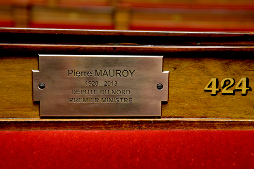 Cérémonie en hommage à Pierre Mauroy et inauguration d’une plaque à sa mémoire dans l'hémicycle 