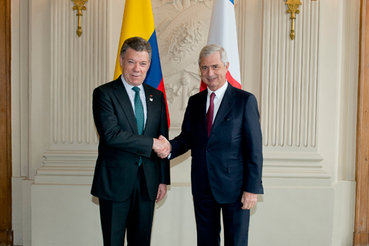 Entretien avec M. Juan Manuel Santos, Président de la République de Colombie