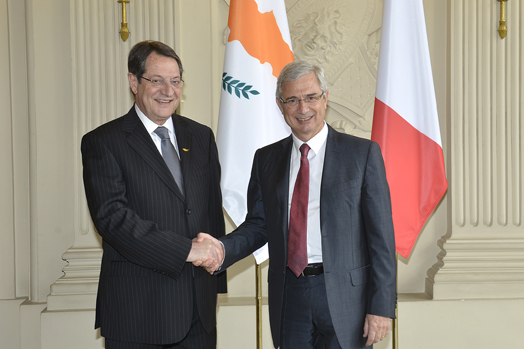 Entretien avec M. Nicos Anastasiades, Président de la République de Chypre