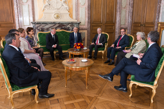 Entretien avec une délégation de parlementaires du groupe d’amitié Arménie-France conduite par son Président, M. Ara Babloyan