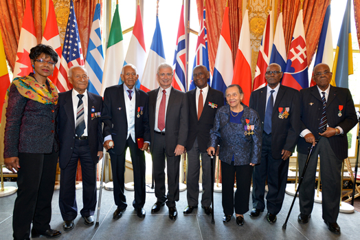 Réception des parlementaires étrangers des pays alliés dans le cadre des cérémonies de commémoration du débarquement