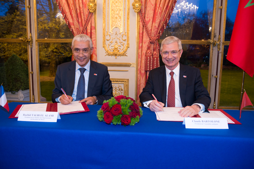 Signature du protocole de coopération parlementaire France-Maroc