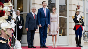 Réception du Roi Felipe VI et de la Reine Letizia d'Espagne 