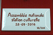 Inauguration de la station de métro "Assemblée nationale"