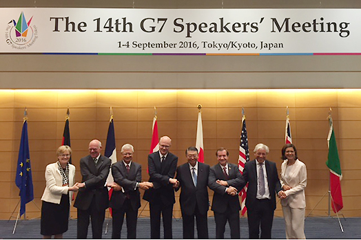 Les présidents des parlements du G7