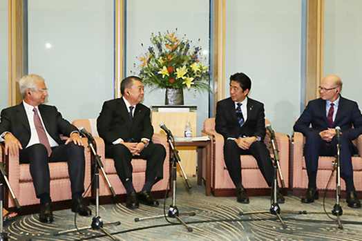Entretien avec le Premier ministre du Japon, M. Shinzo Abe