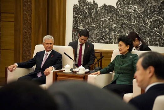 Entretien avec Madame Liu Yandong, vice-Premier Ministre en charge de l’éducation, de la culture et de la santé.
