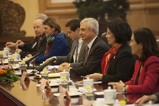 Déplacement en Chine du Président de l'Assemblée nationale, Claude Bartolone, accompagné d'une délégation de députés (23-27 janvier 2014)