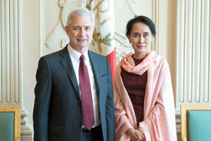 Entretien avec Mme Aung San Suu Kyi, députée de la République de l'Union de Birmanie, Prix Nobel de la Paix