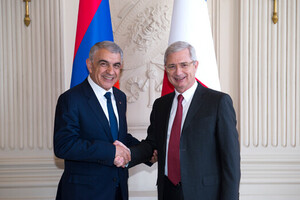 Entretien avec une délégation de parlementaires du groupe d’amitié Arménie-France conduite par son Président, M. Ara Babloyan