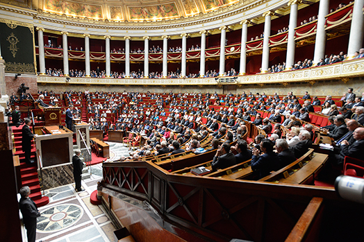 Réception à l'Assemblée nationale de leurs Majestés le Roi et la Reine d’Espagne