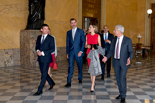 Réception à l'Assemblée nationale de leurs Majestés le Roi et la Reine d’Espagne