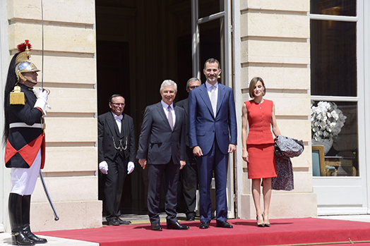 Réception à l'Assemblée nationale de leurs Majestés le Roi et la Reine d’Espagne