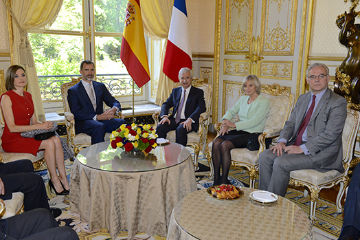 Réception à l'Assemblée nationale de leurs Majestés le Roi et la Reine d’Espagne