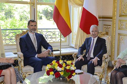 Réception à l'Assemblée nationale de leurs Majestés le Roi et la Reine d’Espagne