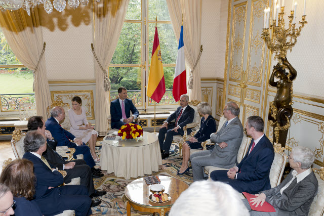 Réception du Roi Felipe VI et de la Reine Letizia d'Espagne 