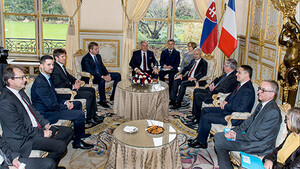  Entretien avec Andrej Kiska, Président de la République Slovaque  