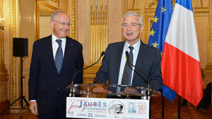 Lancement du timbre Jean Jaurès et oblitération spéciale à l’Assemblée nationale
