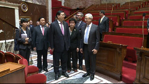 Visite de l'Assemblée par la délégation chinoise